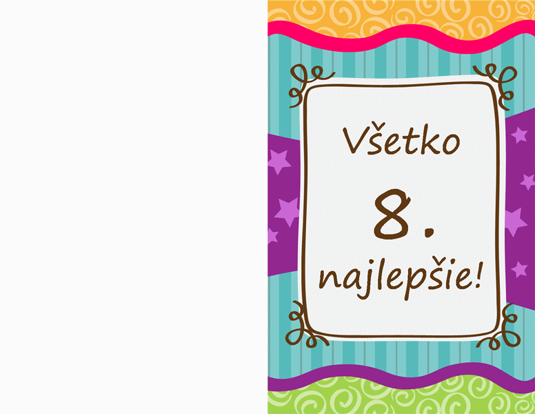Narodeninový pozdrav – hviezdy a pruhy (deti) Narodeninový pozdrav – hviezdy a pruhy (deti)