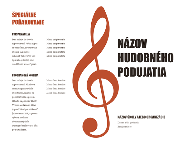 Hudobný program Hudobný program