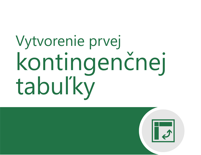 Kurz o kontingenčných tabuľkách Kurz o kontingenčných tabuľkách