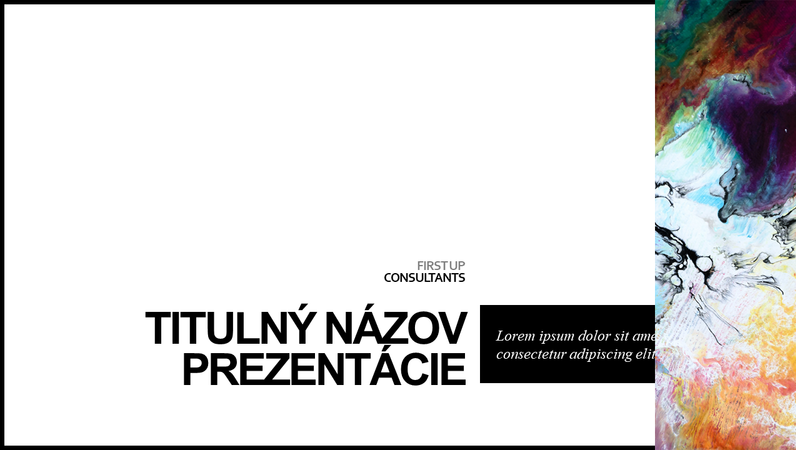 Prezentácia s minimalistickými farbami Prezentácia s minimalistickými farbami