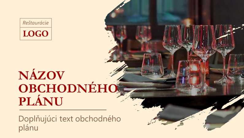 Obchodný plán reštaurácie Obchodný plán reštaurácie