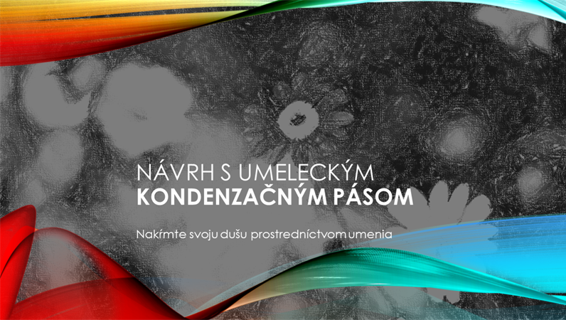 Návrh s umeleckým kondenzačným pásom Návrh s umeleckým kondenzačným pásom