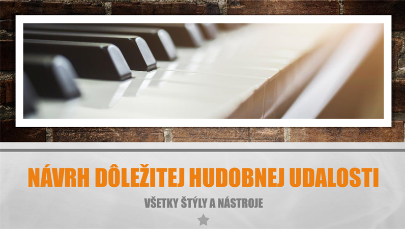 Návrh dôležitej hudobnej udalosti Návrh dôležitej hudobnej udalosti