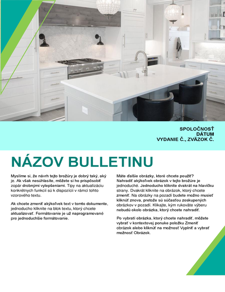 Bulletin interiérového dizajnu Bulletin interiérového dizajnu