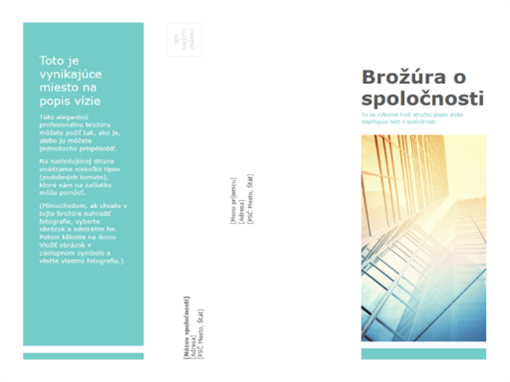 Brožúra (obchodná) Brožúra (obchodná)