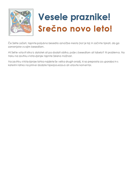 Zimska tiskovina Zimska tiskovina