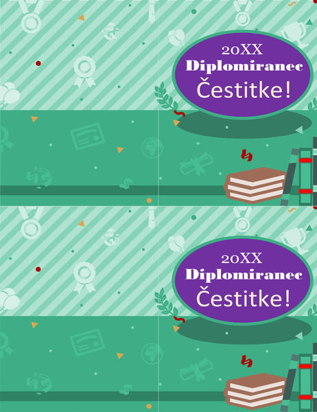 Kartica za diplomo (2 na stran) Kartica za diplomo (2 na stran)