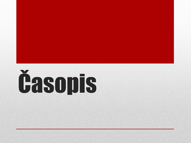 Časopis