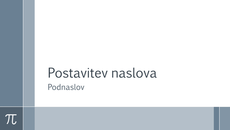 Predstavitev s simbolom Pi za izobraževanje za matematiko (širokozaslonska) Predstavitev s simbolom Pi za izobraževanje za matematiko (širokozaslonska)