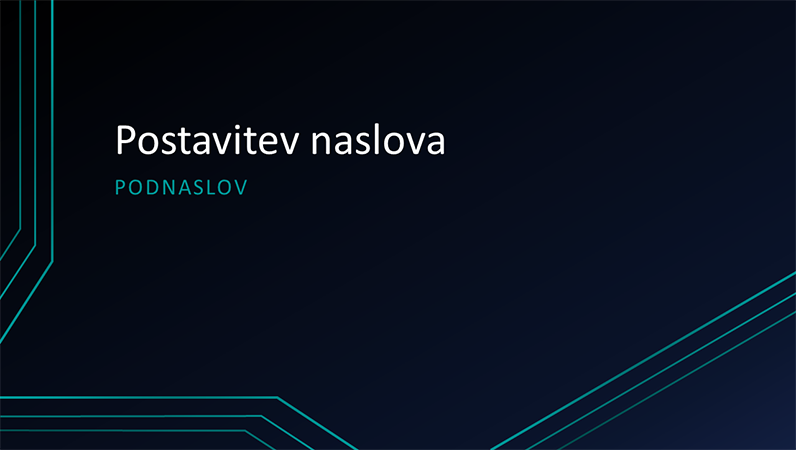 Predstavitev z motivom treh črt vezja (širokozaslonska) Predstavitev z motivom treh črt vezja (širokozaslonska)