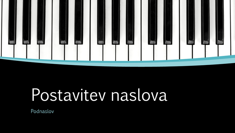 Predstavitev z glasbenim motivom (širokozaslonsko)