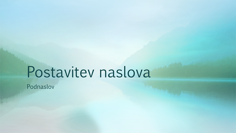Predstavitev z motivom spokojne narave (widescreen) Predstavitev z motivom spokojne narave (widescreen)