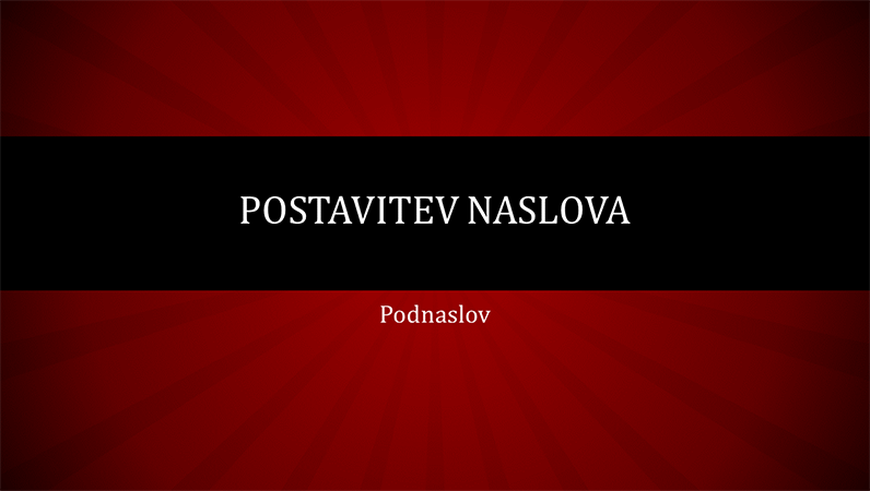 Predstavitev z motivom rdečih krožnih črt (širokozaslonska) Predstavitev z motivom rdečih krožnih črt (širokozaslonska)
