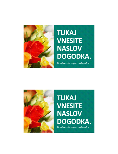 Dopisnica o dogodku Dopisnica o dogodku