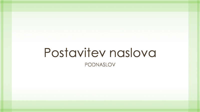 Predstavitev načrta z zeleno obrobo (širokozaslonska) Predstavitev načrta z zeleno obrobo (širokozaslonska)