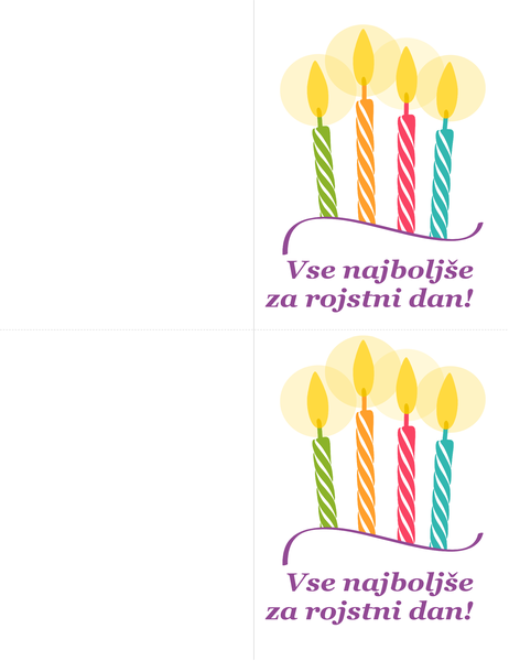 Rojstnodnevne kartice (2/stran) Rojstnodnevne kartice (2/stran)