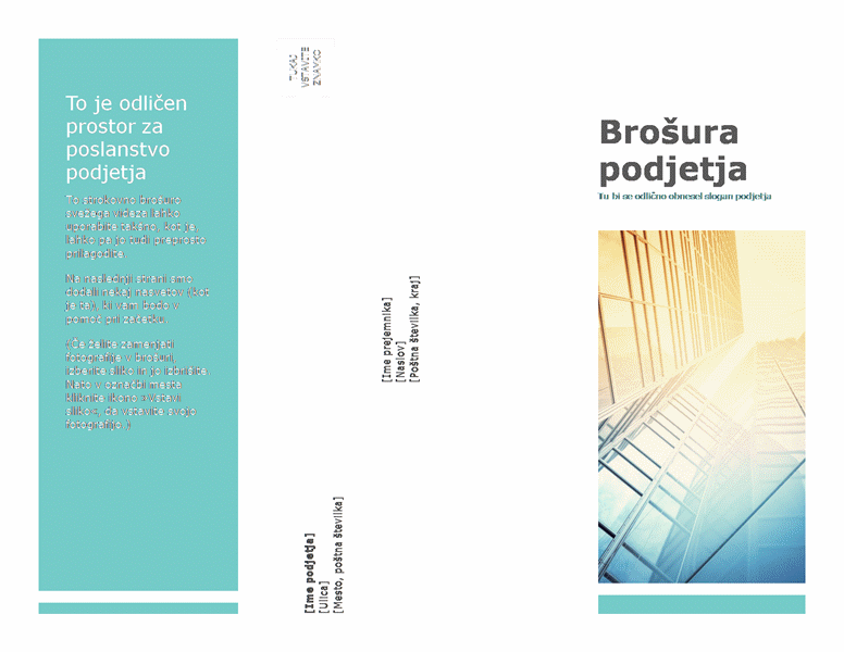 Brošura (poslovna) Brošura (poslovna)