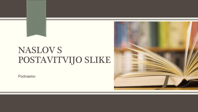 Akademska predstavitev, dizajn s trakovi in črtami (širokozaslonsko) Akademska predstavitev, dizajn s trakovi in črtami (širokozaslonsko)