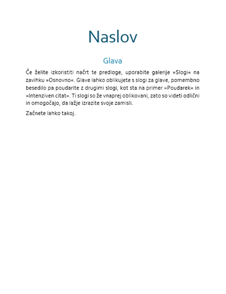 Načrt s potekom (prazno) Načrt s potekom (prazno)