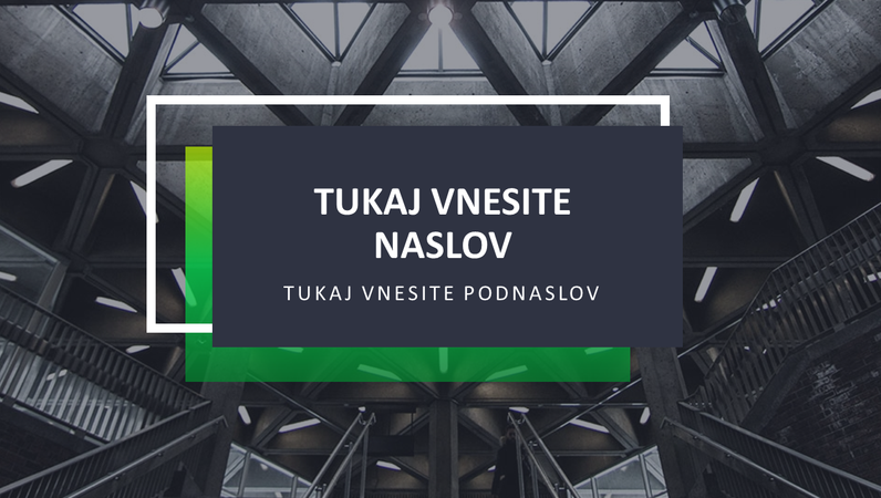 Sodobna predstavitev v temnih barvah Sodobna predstavitev v temnih barvah