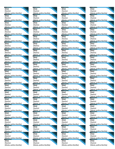 Modre nalepke (80 na stran) Modre nalepke (80 na stran)