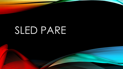 Sled pare Sled pare