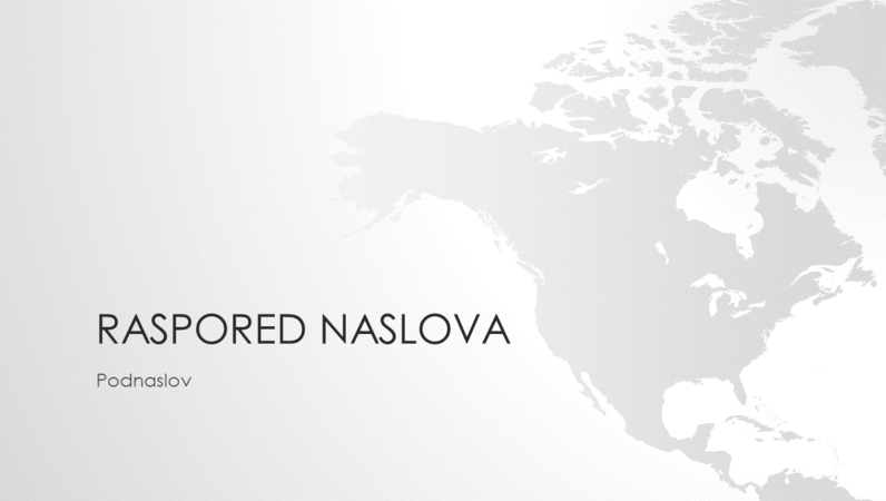 Serija „Mape sveta“, prezentacija severnoameričkog kontinenta (široki ekran) Serija „Mape sveta“, prezentacija severnoameričkog kontinenta (široki ekran)