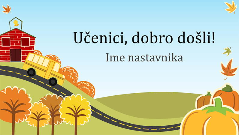Prezentacija „Povratak u osnovnu školu“ (široki ekran) Prezentacija „Povratak u osnovnu školu“ (široki ekran)