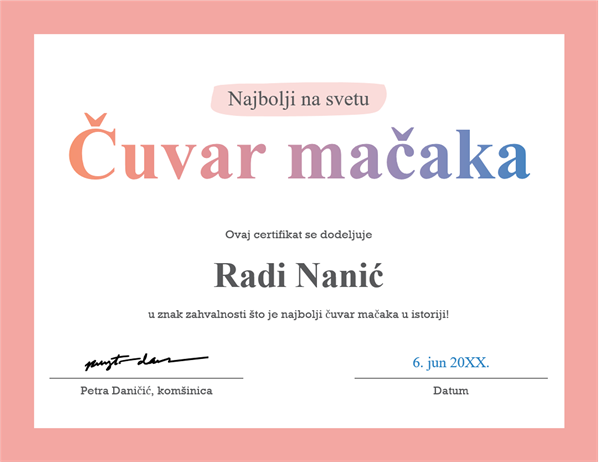 Nagrada „Najbolji na svetu“ Nagrada „Najbolji na svetu“