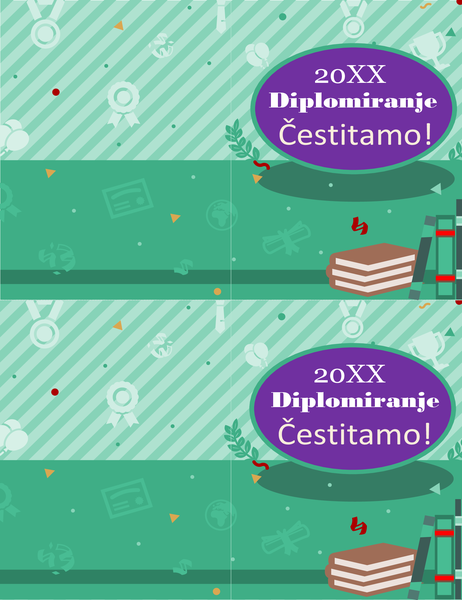 Čestitka za diplomiranje (2 po stranici) Čestitka za diplomiranje (2 po stranici)