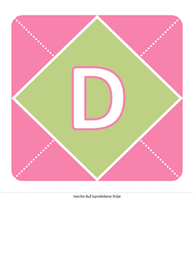 Natpis „Dobro došla, devojčice“ (roze, ljubičasto, zeleno) Natpis „Dobro došla, devojčice“ (roze, ljubičasto, zeleno)