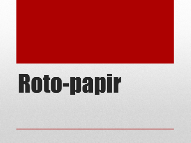 Roto-papir Roto-papir