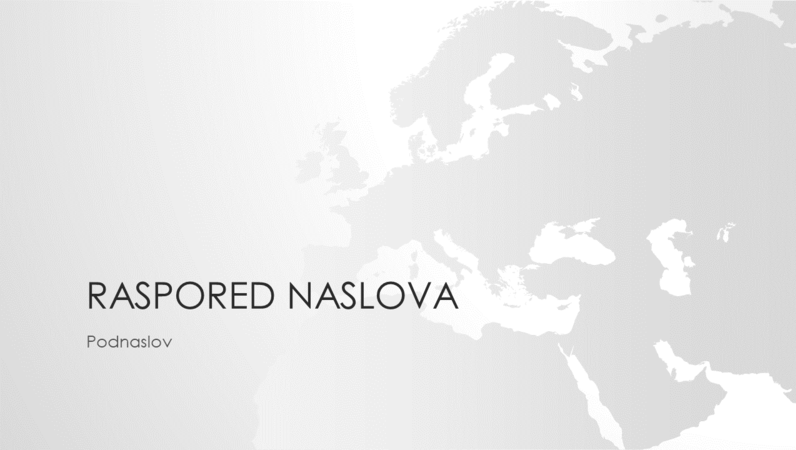 Grupa „Mape sveta“, prezentacija evropskog kontinenta (široki ekran) Grupa „Mape sveta“, prezentacija evropskog kontinenta (široki ekran)
