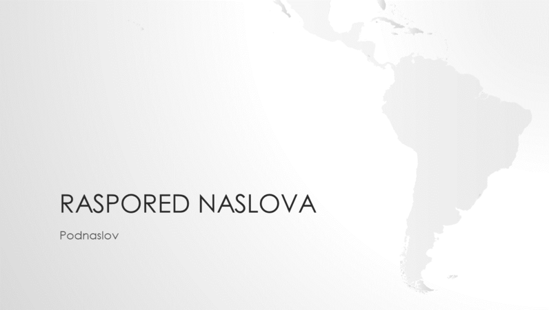 Grupa „Mape sveta“, prezentacija južnoameričkog kontinenta (široki ekran) Grupa „Mape sveta“, prezentacija južnoameričkog kontinenta (široki ekran)