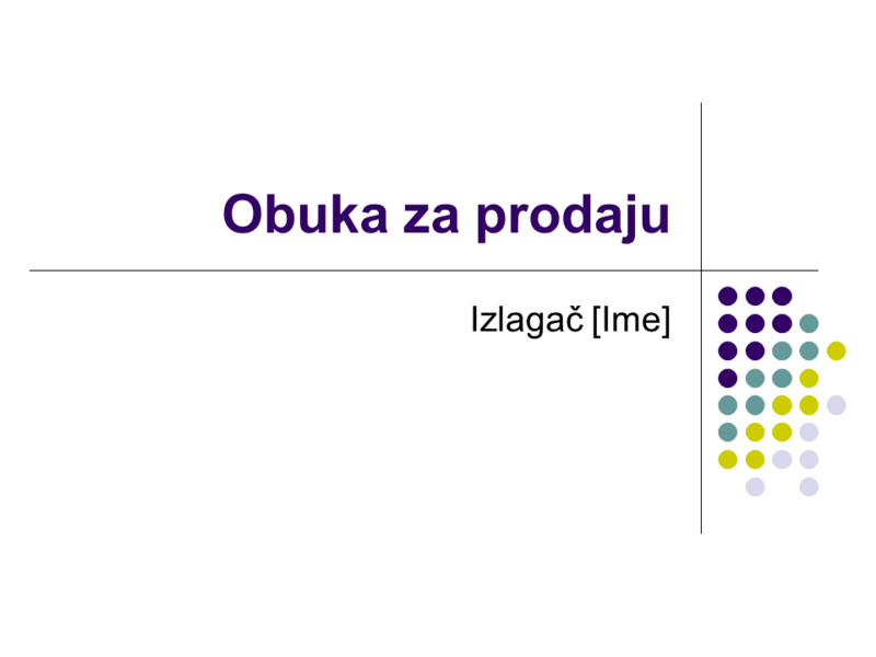 Slajdovi za obuku za prodaju Slajdovi za obuku za prodaju