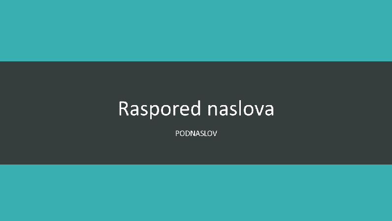 Plavozelena naglašena prezentacija (široki ekran) Plavozelena naglašena prezentacija (široki ekran)