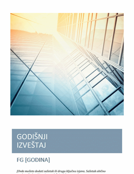 Godišnji izveštaj (sa slikom na naslovnoj stranici) Godišnji izveštaj (sa slikom na naslovnoj stranici)