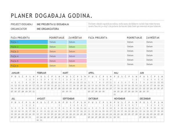 Planer događaja Planer događaja