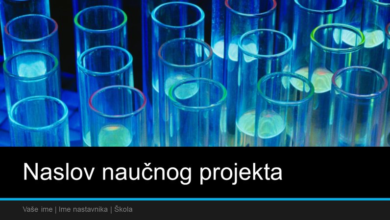 Prezentacija naučnog projekta (široki ekran) Prezentacija naučnog projekta (široki ekran)