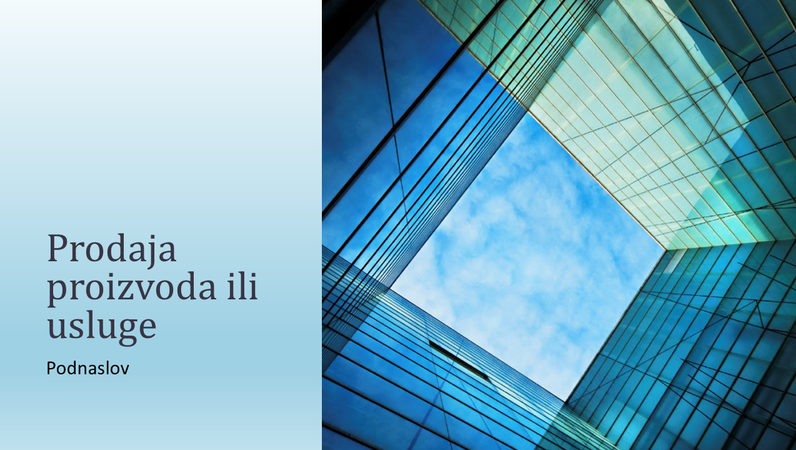 Prezentacija prodaje za proizvod ili uslugu Prezentacija prodaje za proizvod ili uslugu