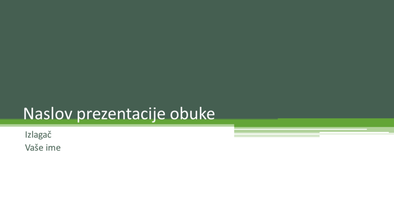 Prezentacija obuke