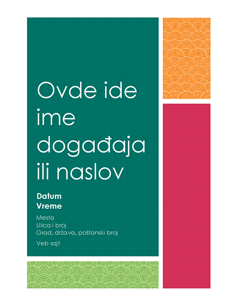 Letak sa blokom u boji Letak sa blokom u boji