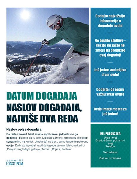 Letak za sezonski događaj (zima) Letak za sezonski događaj (zima)
