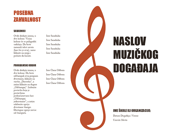 Muzički program Muzički program