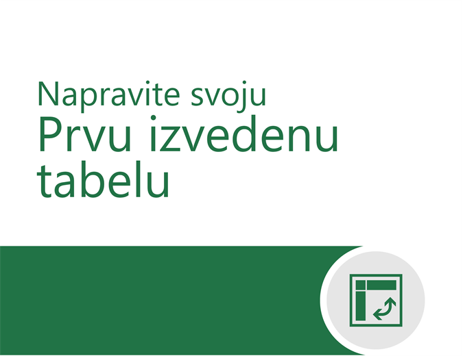 Uputstvo za izvedene tabele Uputstvo za izvedene tabele