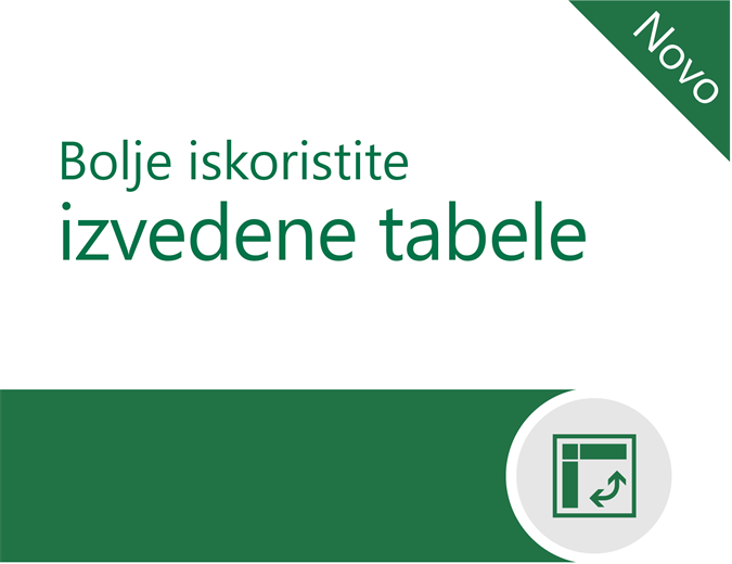 Bolje iskoristite izvedene tabele Bolje iskoristite izvedene tabele