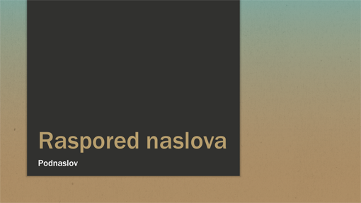 Plavo-mrkožuta prezentacija sa prelivom (široki ekran) Plavo-mrkožuta prezentacija sa prelivom (široki ekran)