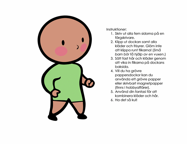 Pappersdockor (pojke, nr 2) Pappersdockor (pojke, nr 2)