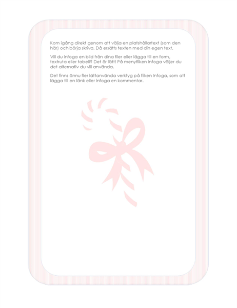 Brevpapper för semestern (med polkagrisvattenstämpel) Brevpapper för semestern (med polkagrisvattenstämpel)