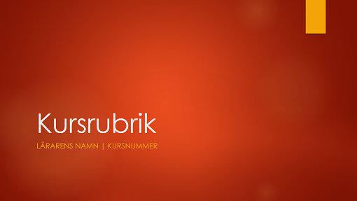 Akademisk kursöversikt (bredbild)